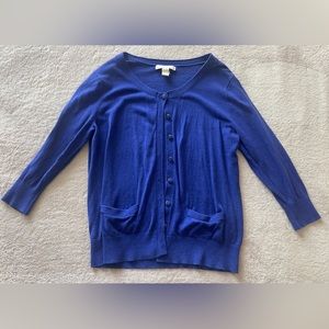 Banana Republic Blue Cardigan Sweater